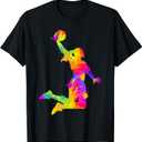 Basketball Girl Women Girls T-Shirt Small