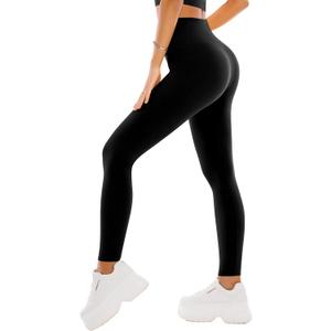 SINOPHANT High Waisted Leggings for Women - Full Length Capri Buttery Soft Yoga Pants for Workout Athletic (Large-X-Large, Black)