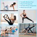 Goocrun Pilates Ring Set Exercise Equipment, with Exercise Resistance Bands Set, Pilates Ball, Sliding Disks. Portable Home Gym - with Fitness Guide Poster