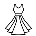 Women's Fashion Mini Dress Casual Asymmetrical Neck Slim Fit Dress Size 05