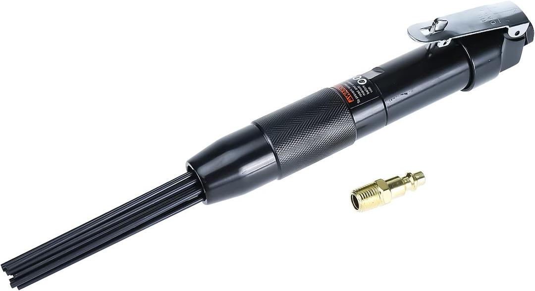 KUNTEC Pneumatic Compact Air Scaler 1/4" Air Powered Rust Paint Weld Slag Remover Cleaner