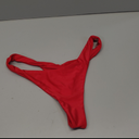 YELAIVP Women's Ruched Back Bikini Bottoms, High Cut Bathing Suit Bottoms Cheeky Thong Swimsuit Bottom, Size M