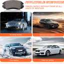 Premium Ceramic Disc Brake Pad Set - Compatible with Select Buick Cascada, LaCrosse, Regal; Cadillac ELR; Chevrolet Equinox, Impala, Malibu; GMC Terrain; Saab 9-5 + More; FRONT