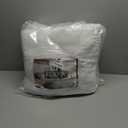 EDOW Throw Pillow Inserts, Set of 2 Lightweight Down Alternative Polyester Pillow, Couch Cushion, Sham Stuffer, Machine Washable. (White, 20x20)