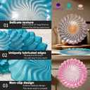 3-Piece 8.3" Glass Dinner Plates,Colored Round Plates, Salad Plates, Chip and Scratch Resistant, Microwave and Dishwasher Safe