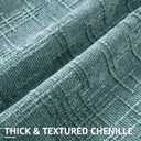 decorUhome Summer Teal Chenille Euro Sham Throw Pillow Covers 24x24 Set of 2 Textured Soft Cozy Slubby Couch Pillow Covers Modern Farmhouse Boho Decorative Pillow Cases for Bed Sofa Living Room
