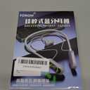 Wireless Neckband Earphones with LED BT5.3 20H Play time Water Resistant Noise Cancelling for Sports and Gaming (Orange)