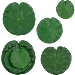 Framendino, 20 Pack Artificial Lily Pads Fake Floating Leaves Lotus Water for Decor
