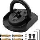 EYPINS Security Ground Anchor - Heavy Duty Alloy Steel Anti-Theft Wall Anchor Lock for Motorcycle,Bicycle,Scooter, Oversized Loop,Outdoor Indoor Concrete Brick Surfaces Installed Locking Point