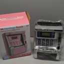 BAODLON Pink Piggy Bank for Kids, ATM Machine Bank for Real Money with Debit Card, Bill Feeder, Coin Recognition, Balance Calculator, Electronic Savings Safe Box, Cool Stuff Toys Gifts for Teen Girl