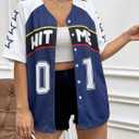 Oversized Jersey Shirts for Women Y2k Oversized T Shirt Streetwear Tee Music Lovers Tees Tops (Small, Blue)