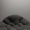 HIGOGOGO Papasan Chair Cushion with Corduroy Cover (Without Chair), 48 x 48 Inch Supportive Cushion, Overstuffed Chair Cushion,Dark Grey