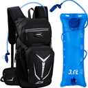 Insulated Hydration Backpack with 3L Water Bladder - 18L Leak-Proof Hiking Daypack, Lightweight Water Backpack for Men & Women, Gear for Trail Running, Cycling, Rave Festivals & Outdoor Sports