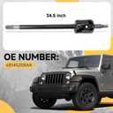 Axle Shaft Assembly Compatible with Jeep Wrangler JK 2007-2017, Front Right Passenger Side# 68145208AA