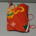 48 Inch Christmas Tree Skirt, Vintage Santa Snowflake Red Tree Skirt for Indoor Outdoor Home Winter Merry Xmas Holiday Party Decorations