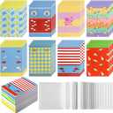 Tosstuki 60 Pcs End of Year Gift Graduation Red and Blue Cartoon Mini Memo Pad Party Favor Cartoon Pocket Notepads for Kids, Fish Umbrella Small School Supplies, Class Rewards & Party Favors