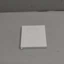 [5 Pack] BESTTEN 2 Gang Decor Metal Wall Plate with Plastic Film, Decorator Stainless Steel Outlet Cover, Durable Corrosion Resistant Industrial Grade Material, H4.53” x W4.57”, Brushed Finish, Silver