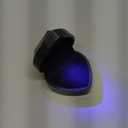 Luxury LED Lighted Engagement Ring Box - Heart Shaped Elegant Starry Sky Ring Case for Wedding Rings, Perfect for Proposal, Anniversary, Ceremony, and Gift Giving