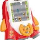 Kiddie Play Kids Racing Car Steering Wheel Toy - Interactive Driving Simulator with Lights and Sounds - Perfect for Toddlers - Fun Game for Car Seat and Home Play