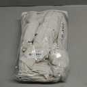 MIULEE Natural White Linen Curtains 84 Inch Long for Bedroom Living Room, Soft Thick Linen Textured Window Drapes Semi Sheer Light Filtering Rod Pocket Back Tab Neutral Farmhouse Cream Ivory 2 Panels