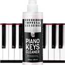 8 oz Piano Key Cleaner Spray to Preserve Plastic, Ivory, & Wooden Keys - Piano Keyboard Cleaning Solution Kit