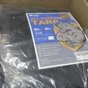 GUARD SHIELD Heavy Duty Tarp 20x40 Feet Black Tarp Large Outdoor Tarps Waterproof with Grommets Cover 12mil