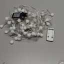 JMEXSUSS 100 LED Connectable Globe String Lights Indoor Bedroom, 33ft Warm White Christmas Lights Plug in with Remote, 8 Modes Hanging Fairy Light Outdoor for Room Classroom Party Valentine Day Decor