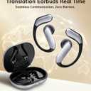 Translation Earbuds, Ai Translation Earbuds Real Time, Translation Earbuds with 174 Languages & 90H Playtime, Bluetooth 6.1, Clear Mic, Wireless Earbuds for Business, Travel & Meetings