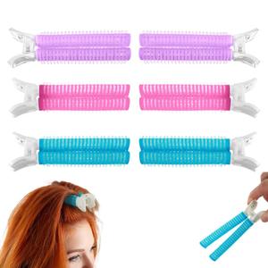 2pcs Hair Root Clips for Volume, 3 Colors Volumizing Roller clips, Portable Root Lifting Clip for Bangs, DIY Hair Accessories Tools Hairs Roots Clip for Shaping Bangs,Creating See-Through Bang