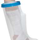 100% Waterproof Leg Cast Cover for Showering, Reusable Adult Short Leg Cast Protector, Cast Covers for Shower Leg, Cast Bag for Shower, Cast Cover for Showering Foot