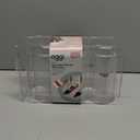 Oggi Bottle Rack for Wine, 6 Bottle Wine Storage - Stackable Wine Rack, Secure Stack Tabs. Water Bottle Storage, Wine Bottle Holder for Kitchen, Cabinet, Fridge - Each Rack Holds 3 Bottles, 2 Pack (4pc. New)