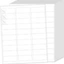 THEBLUETOUCH 1" x 2-5/8" Matte White Printable Labels, 1500 Labels Stickers for Laser/Inkjet Printing - Blank Address Mailing Label - 50 Sheets, 30 Stickers per Sheet