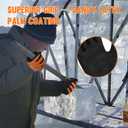 Waterproof Winter Work Gloves Men,Cold Weather Insulated Work Gloves Thermal Liner Superior Grip Latex Coating Warm for Outdoor x-large (Orange-2pairs)