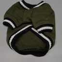 FUAMEY Dog Pullover Sweatshirt，Dog Winter Sweaters Warm Dog Clothes Dog Vest Thick Puppy Pullover Soft Pet Fleece Sweater Cute Doggie Boy Girl Outfit for Small Medium Dogs Green M