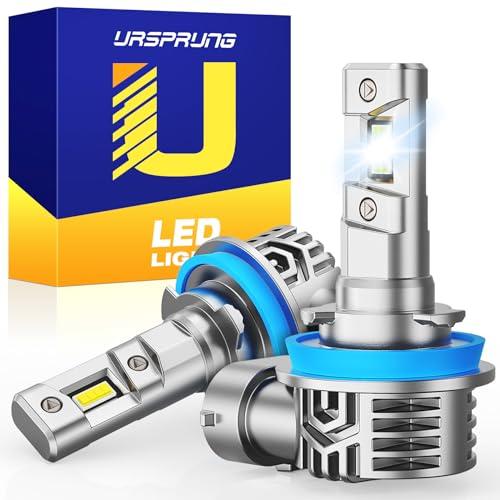 Ursprung H11 led Bulbs,900% 40,000LM Brightness H8 H9 Bulbs,6500K Cool White,Plug and Play, Replacement fog bulb HID light bulbs,Quick Installation,Pack of 2