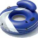 River Tube for Adults, Tube for River Floating, Heavy Duty River Tube for Beach Lake Rafting, River Floats with Mesh Bottom, Puncture-Resistant, Breathable & Fun for Adults, CQ08BLL-53'', Large