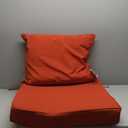 24 in. x 24 in. 2-Piece Deep Seating Outdoor Lounge Chair Cushion in Red