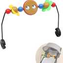 Toy Bar for Baby Bouncer, Googly Eyes Toy Plays Music and Balls Make Tinkling Sounds, Babies Bouncer Toys Accessory, Easy to Install & Baby-Safe Plastic