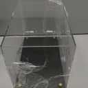 Football Display Case, Clear Acrylic Memorabilia Football Case Box with Double-Layer Black Built-in Football Display Holder for Football Fans, Collectors (No Assembly Required)