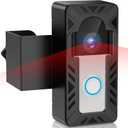 Ring Doorbell Mount, Anti-Theft Video Doorbell Mount for Ring/Blink Camera Doorbell, Adjustable Camera Mount Bracket Accessories for Apartment/Home/Business (Black)