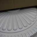 FRUITEAM 23-lbs Round Patio Umbrella Base Pre-Filled Umbrella Stand 15" Sun-Flower-Pattern Heavy Duty Market Umbrella Base Stand for Patio, Outdoor, Swimming Pool, White