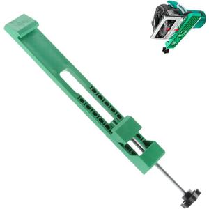 1 Pack Extended Adjustable Cutting Machine Base Guide, Upgraded Extended Length Positioning Clamp Circular Saw Guide Wood Cutting Guide for Dusty Cutting Machines Marble Machines Milling Tasks, Green
