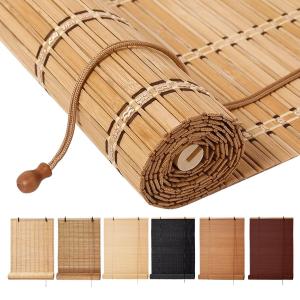 BAYUE Bamboo Blinds, Roll Up Window Shades with Light Filtering for Home