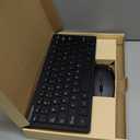 TECKNET Wireless Keyboard and Mouse Combo, Mini Cordless Computer Keyboard and Mouse Set 2.4GHz, Silent Adjustable 1600 DPI, Quiet Click, Lag-Free for Computer, Laptop, PC, Windows, Mac, Chrome OS (Black)