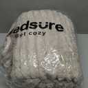 Bedsure Electric Blanket Twin - Thick Striped Flannel Electric Blanket, Heating with 10 Time Settings, 6 Heat Settings, and 8-Hour Timer Auto Shut Off, Gift for Grandma (62x84 inches, Linen)