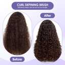 2 x Curl Defining Brush  Curly Hair Brush for Wet or Dry Use  Detangles Knots, Reduces Frizz  Styling Tool for All Hair Types, Unisex(Purple)