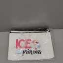 12 Pcs Ice Skating Makeup Bag for Women Figure Skate Cosmetics Bag Zipper Pouch Christmas Gifts for Skater Lovers Coach Birthday Skating Party Favor