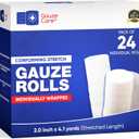 Gauze Rolls 2 inch Pack of 24  Premium Quality Lint and Latex-Free Rolled Gauze 2 inches x 4.1 Yards - Conforming Stretch Bandages Designed for Effective Wound Care & Comfort