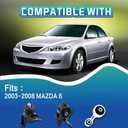 Engine Motor and Transmission Mount Kit, Compatible with 2003-2008 Mazda 6 2.3L L4 Engine,Replace OE A3907 GJ6A39070 A6494 GK2E39060D A6497 GK2A3904XB GK2A39040 GK2A39040A Set of 3