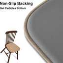 Shinnwa Kitchen Seat Cushions Set of 4, Non Slip Dining Chair Cushions, U-Shaped Indoor Chair Pads, 4 Pack, 15 x 16 Inches, Brown